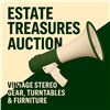 Estate Treasures Auction – Vintage Stereo Gear, Turntables & Furniture