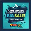 LLOYDMINSTER NAME BRANDS OVERSTOCK/RETURNS BIG SALE