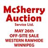 Off-Site Sale (Wpg) - Western Rawhide Winnipeg Relocation Sale – Inventory & Equipment #2 - May 26th