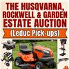 The Husqvarna, Rockwell & Garden Estate Auction (Leduc Pick-ups)