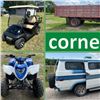 Electric Golf Cart, 1979 Classic Chevy Van, Polaris, boat and trailer, MORE
