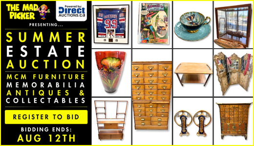 MCM Furniture, Memorabilia, Antiques & Collectables Summer Estate Auction
