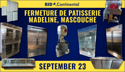 Fermeture de PATISSERIE MADELINE, Mascouche