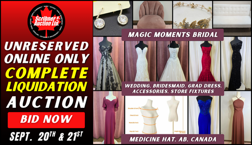 Magic Moments Bridal Complete Liquidation Dispersal Auction