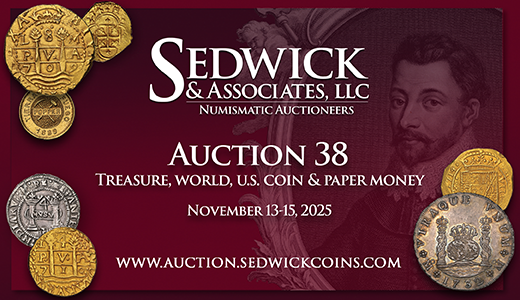 Treasure, World, U.S. Coin & Paper Money Auction 38