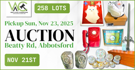 Auction Beatty Rd, Abbotsford  Pickup Sunday Nov 23, 2025