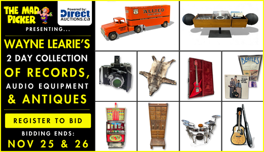 Wayne Learie’s 2 Day Collection Of Records, Audio Equipment, & Antiques