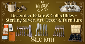 December Estate & Collectibles – Sterling Silver, Art, Decor & Furniture