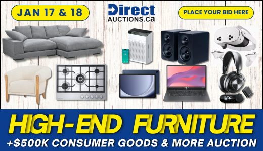 High-End Furniture, +$500k Consumer Goods & More Auction