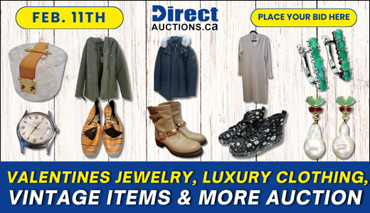 Valentines Jewelry, Luxury Clothing, Vintage items & more Auction