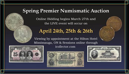 Welcome to our April 24-26th Spring Premier Numismatic Auction!