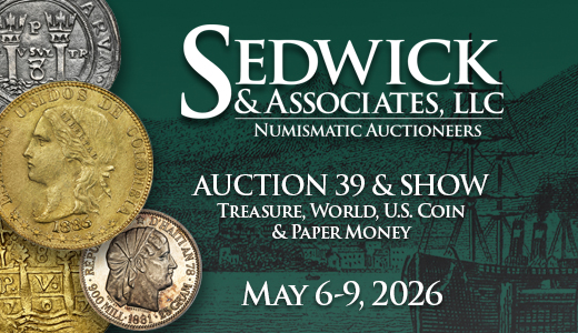Treasure, World, U.S. Coin & Paper Money Auction 39