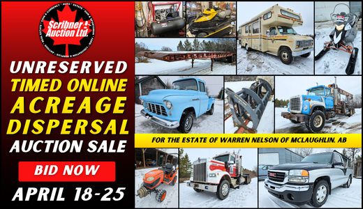 April 18th-25th : Estate of Warren Nelson : McLaughlin, AB : Dispersal Auction : 2026