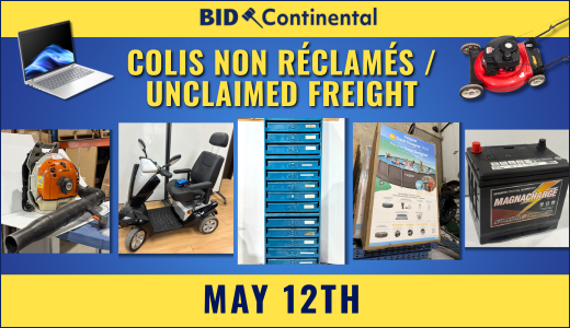 COLIS NON RÉCLAMÉS / UNCLAIMED FREIGHT