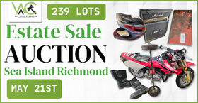 Estate Sale Auction Sea Island Richmond - Pickup Saturday May 23, 2026