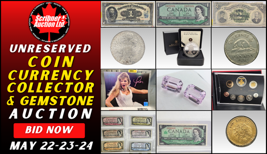 May 22-23-24 : 2026 ~ COIN CURRENCY ESTATE AUCTION