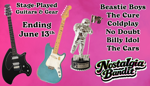 Modern Music & Pop Culture: Stage-Played, Owned & Used Guitars, Instruments, Gear and Wardrobe