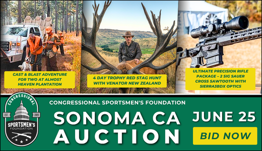 Congressional Sportsmen's Foundation Sonoma CA  Auction