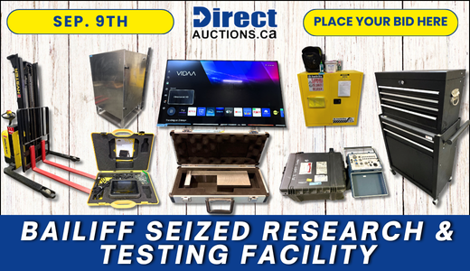 Bailiff Seized Research & Testing Facility