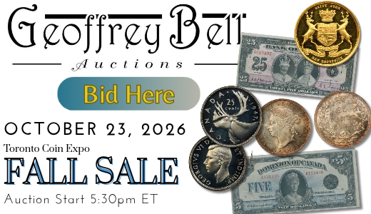 Toronto Coin Expo Fall Sale 2026
