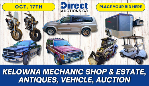 Kelowna Mechanic Shop & Estate, Antiques, Vehicle, Auction