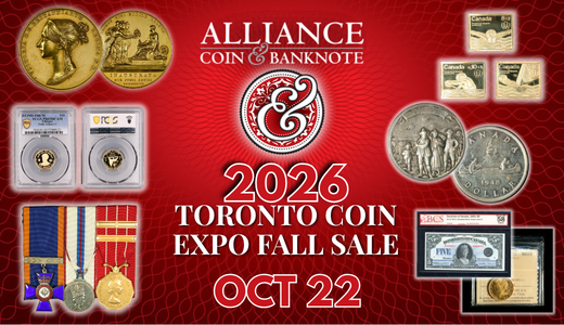 Toronto Coin Expo Fall Sale 2026 (Thursday Night)