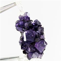 50.46ctw Uruguay Amethest & Silver Pendant (JEW-3027)