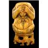 Image 1 : Handcarved Bone Monkey Netsuke (ANT-1509)