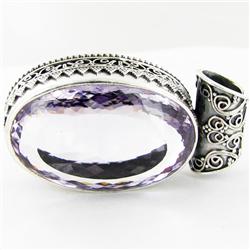 200twc Purple Pink Amethyst Sterling Pendant (JEW-3341)