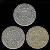 1956 D/F/G Germany 1 Mark Hi Grade RARE 3 Pcs (COI-8140)