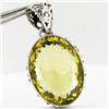 170twc Lemon Citrine Sterling Pendant (JEW-3353)