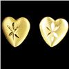 1.48ctw 14k Gold Heart Earrings (JEW-2932)