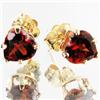 2.77ctw Orange Garnet 10k Gold Earrings (JEW-2917)