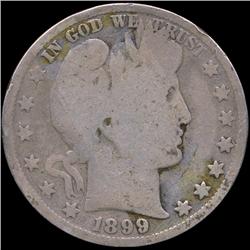 1899 Barber 50c Circulated (COI-8773)