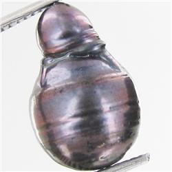 9.83ct Baroque Peacock Black South Sea Saltwater Pearl (GEM-33255)