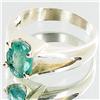 Image 2 : 23.01ctw Colombian Emerald Sterling Ring (JEW-2756)