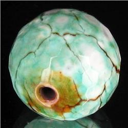 25.95ct Spearmint Fire Agate Sphere Pendant (GEM-35649)