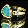Image 2 : 11.3twc Opal Diamond 14k Gold Ring (JEW-3404)