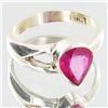 Image 2 : 19.77ctw Mozambique Ruby Sterling Ring (JEW-2712)