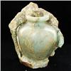 1275ct Handcarved Green Shoushan Stone Vase (MIN-000076)