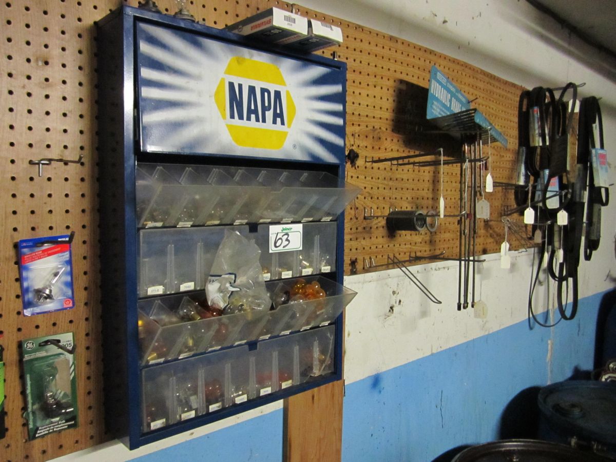 Napa bulb and contents, brake lines, fan belts