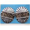 Image 1 : Native American Navajo Earrings by F. Ramone