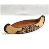 Image 2 : Native American Zia Pottery Canoe by I. Herrera