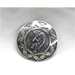 Native American Navajo Silver Kokopelli Pin