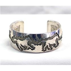Native American Navajo Silver Bracelet