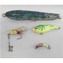 Collection of Antique Wood Fishing Lures