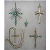 Image 1 : Native American Turquoise Cross Pendants