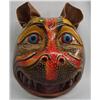 Image 1 : Mexican Hand Carved Folkart Jaguar Mask