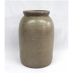 Vintage Saltglazed 2 Quart Stoneware Canning Jar