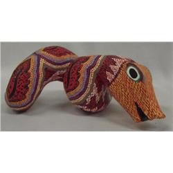 Mexican Oaxacan Alebrijes Painted Wood Snake